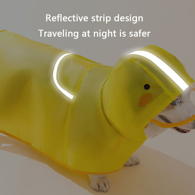 Dog Raincoat Waterproof 4-Leg Full Coverage For Corgi canrusupet