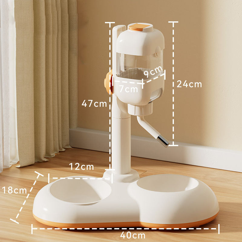 Adjustable Drinking Fountain Cat Bowls For Integrated canrusupet