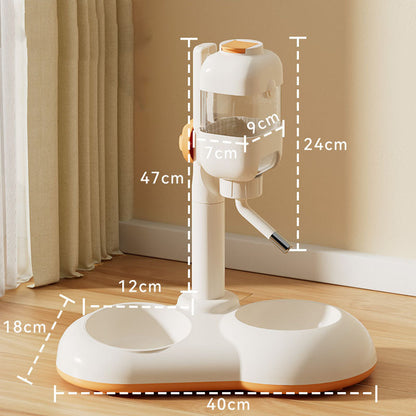 Adjustable Drinking Fountain Cat Bowls For Integrated canrusupet