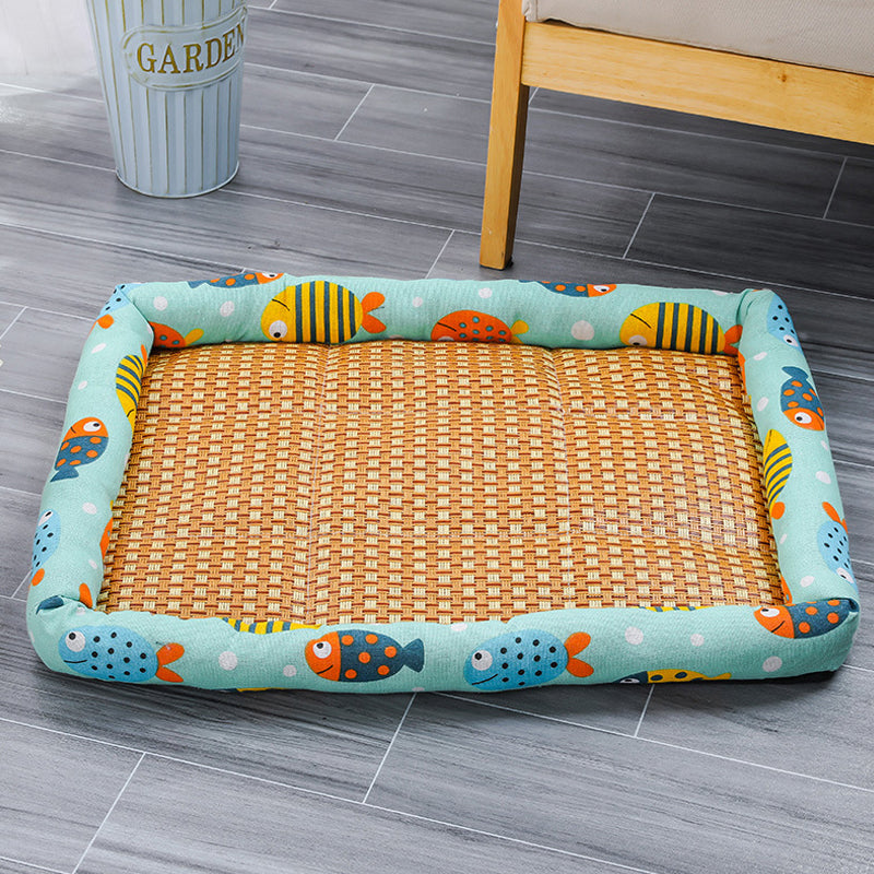 Pet Ice Mat Cat Kennel Rattan Mat - canrusupet