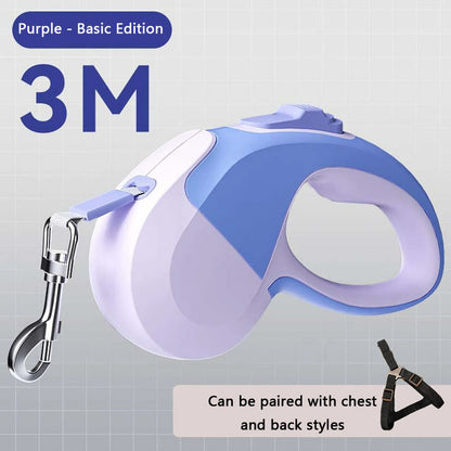 Automatic Retractable And Luminous Dog Chain canrusupet