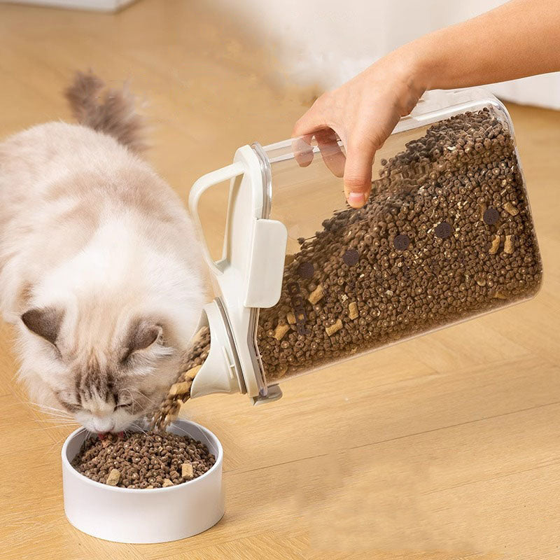 Moisture-proof Sealing Dog Food Container With Scale canrusupet