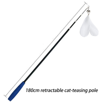 Retractable Cat Fishing Stick - canrusupet