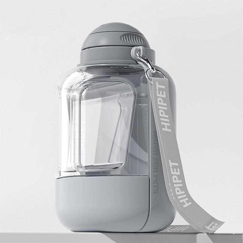 Dog Water Bottle With Food Storage - Portable Travel Cup canrusupet