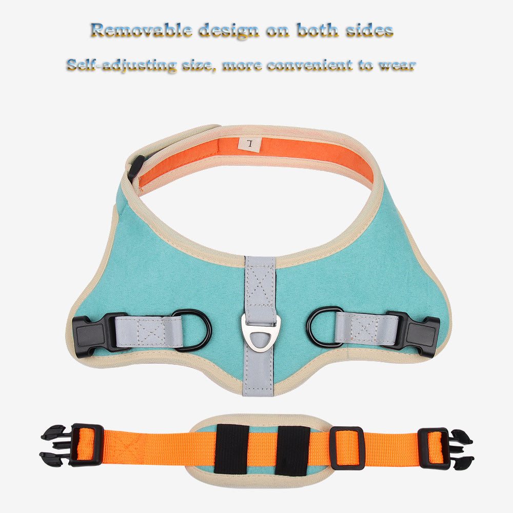 Suede Puppy Breast Harness - canrusupet