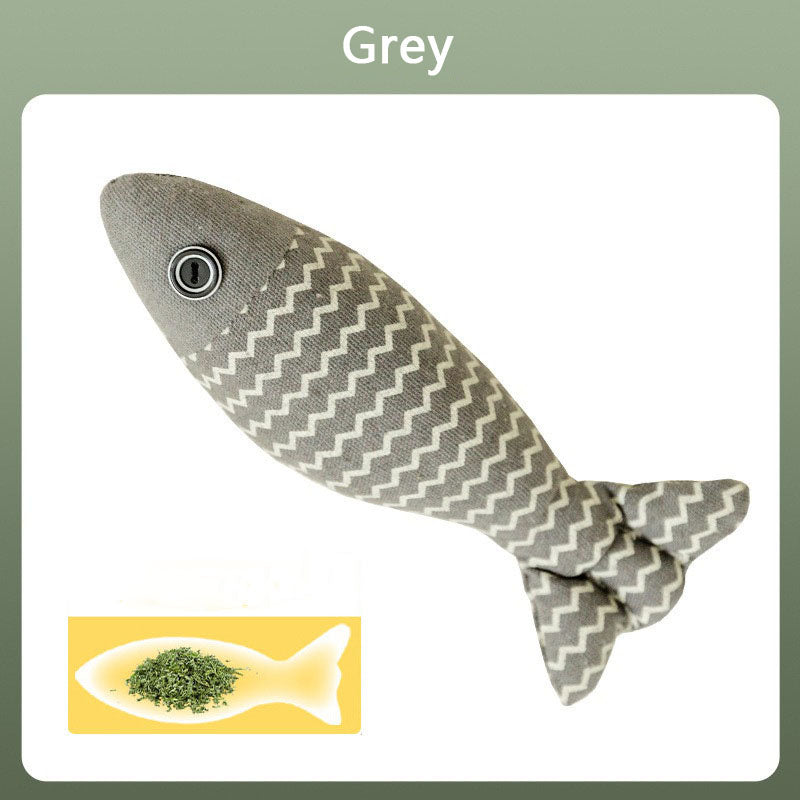 Catnip Fish Cat Toys For Kittens - Chew, Teaser & Self-Play canrusupet