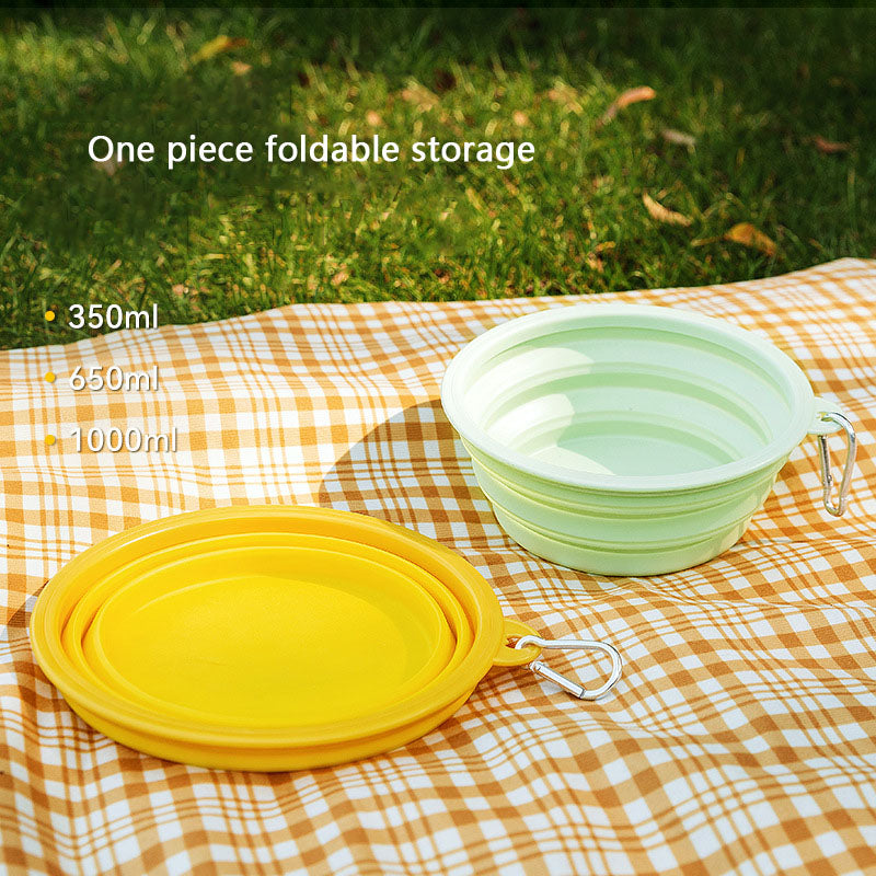 Folding Going Out To Drink Water Dog Bowl For Pet canrusupet
