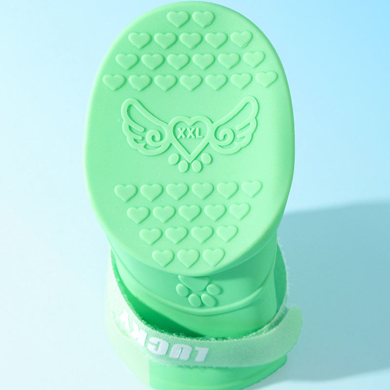 Silicone Material Dog Shoes Rain Boots To Large Dogs canrusupet