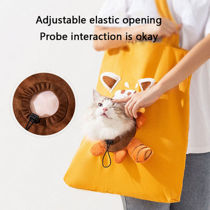 Pet Carrier Bag For Dogs - Crossbody, Peek Window,All-Season canrusupet