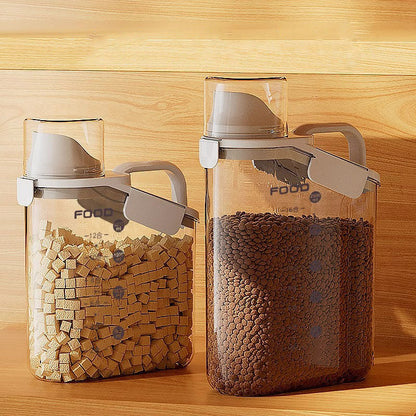 Moisture-proof Sealing Dog Food Container With Scale canrusupet