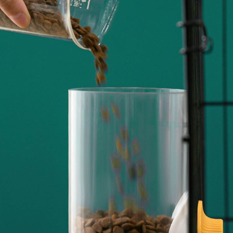 Automatic Hanging Cage Type Dog Bowl And Drinking Fountain canrusupet