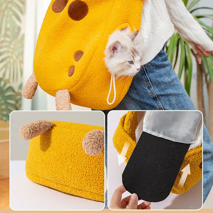 Giraffe Shape Messenger Bag For Small Dogs Cats canrusupet