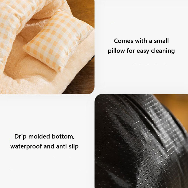 Thickened Keep Warm Sleeping Bag Style Dog Kennel For Pet canrusupet