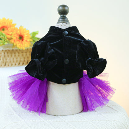 Dog Or Cat Clothes Little Witch Wedding Dress - canrusupet