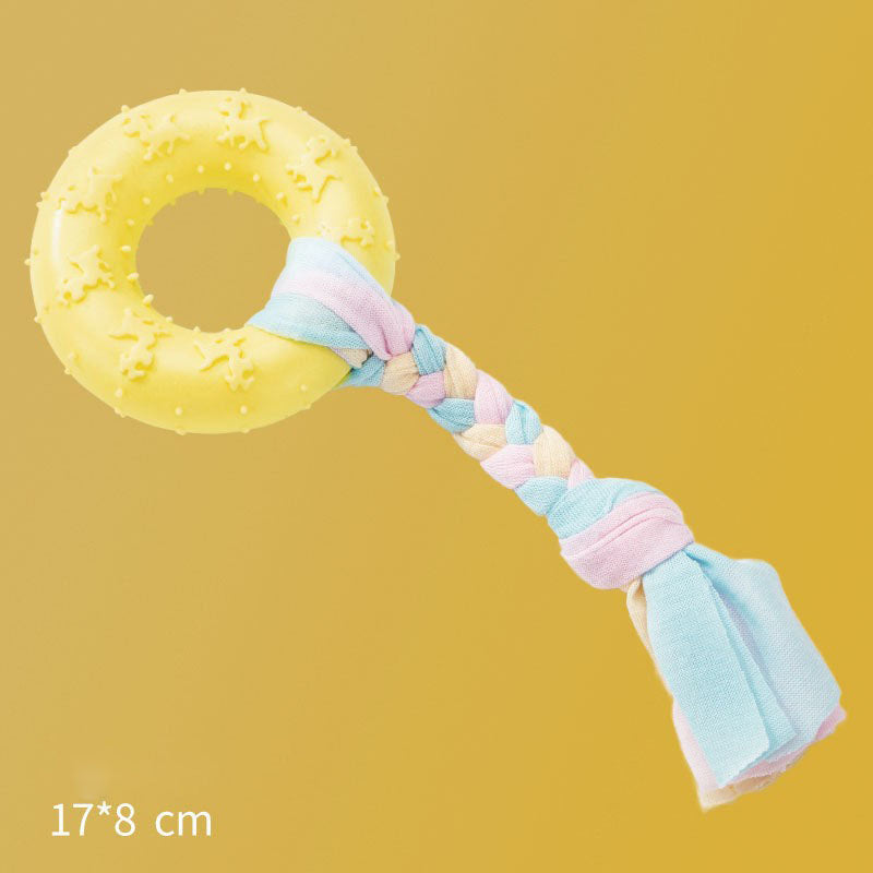 Durable Small Dog Chew Toys - Rubber Teething Bone Dog Toys canrusupet