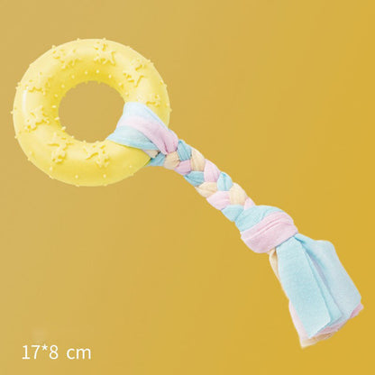 Durable Small Dog Chew Toys - Rubber Teething Bone Dog Toys canrusupet