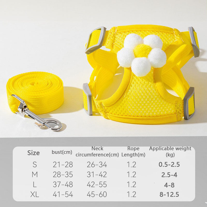 Cartoon Style Vest Style Dog Chain For Dogs Cats canrusupet