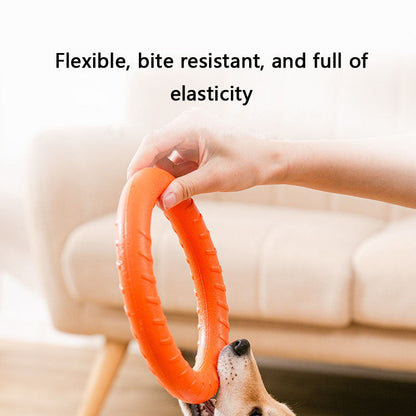 Bouncy Tug Ring Frisbee Dog Toys - Durable Chew-Proof canrusupet
