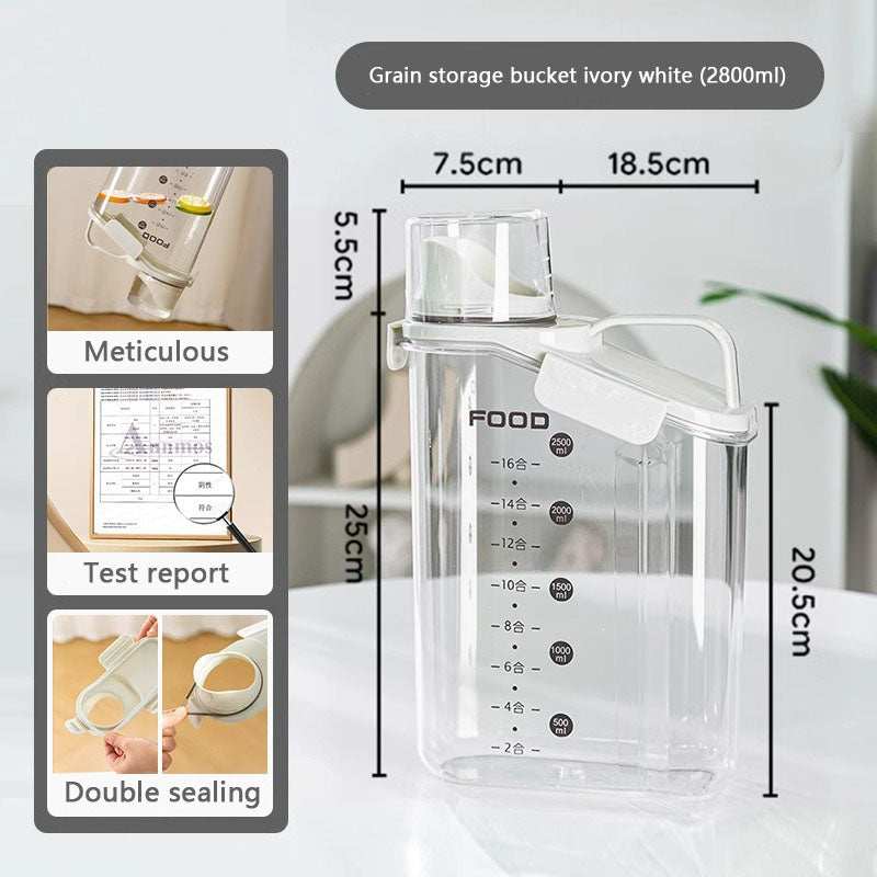 Moisture-proof Sealing Dog Food Container With Scale canrusupet