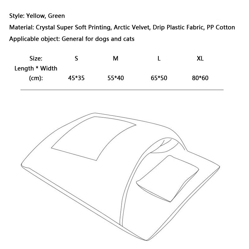 Thickened Keep Warm Sleeping Bag Style Dog Kennel For Pet canrusupet