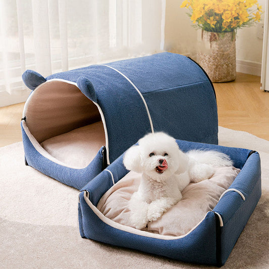 House Design Enclosed Removable And Washable Dog Kennel canrusupet