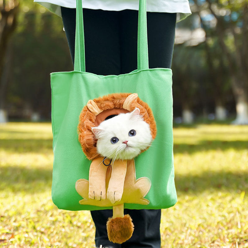 Crossbody With Pet Head Exposed Pet Carrier Bag For Dogs Cats canrusupet