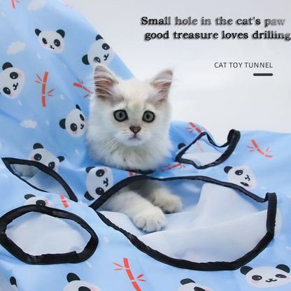 Collapsible Blaring Paper Bite-resistant Hairball Pet Toy - canrusupet