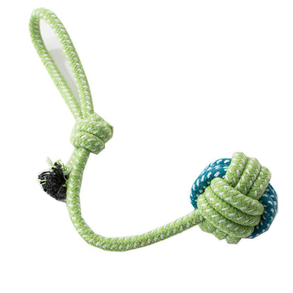 Teeth Grinding Knot Style Ball Style Dog Toys canrusupet