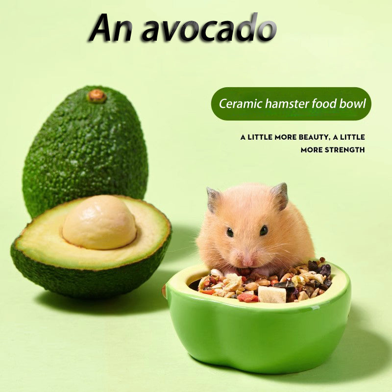 Ceramic Hamster Avocado Bowl