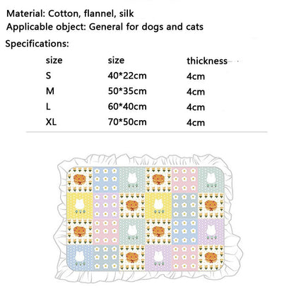 Cartoon Style Flannel Dog Blanket For Dogs Cats canrusupet