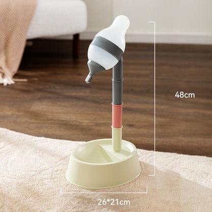 Adjustable Dog Bowl & Water Fountain - Anti-Tip Feeder For Pets canrusupet