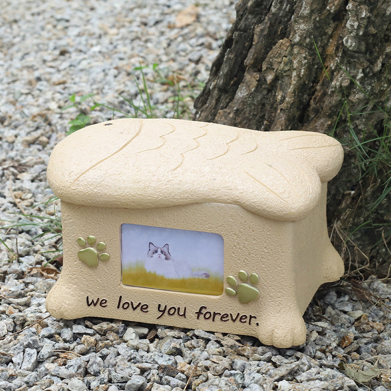 Custom Pet Portraits Resin Pet Urn