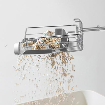 Stainless Steel Cat Litter Scoop - Fine Mesh For Bentonite canrusupet