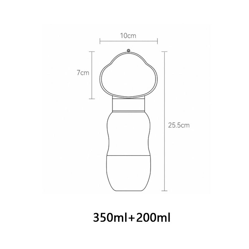 Outdoor Dog Walking Portable Dog Water Bottle canrusupet