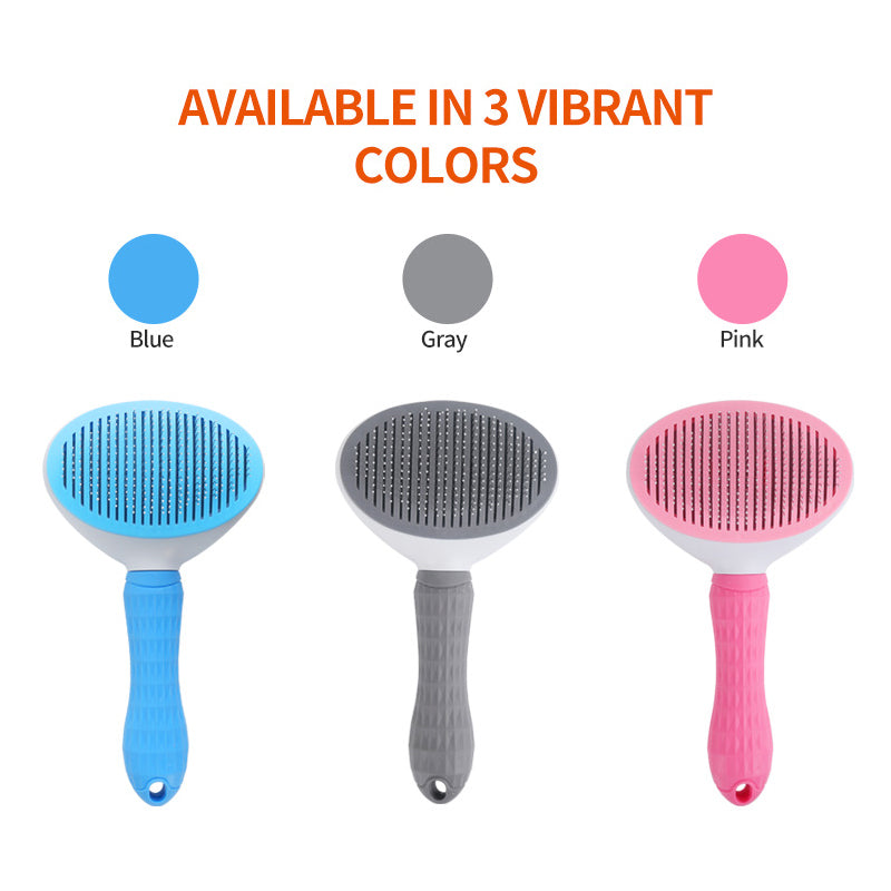 Pet Dog Brush Cat Comb Self Cleaning Pet Hair Remover Brush For Dogs Cats Grooming Tools Pets Dematting Comb Dogs Accessories - canrusupet