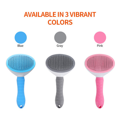 Pet Dog Brush Cat Comb Self Cleaning Pet Hair Remover Brush For Dogs Cats Grooming Tools Pets Dematting Comb Dogs Accessories - canrusupet