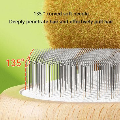 Air Cushion Comb Dog Brush With Woodiness For Cats Dogs canrusupet