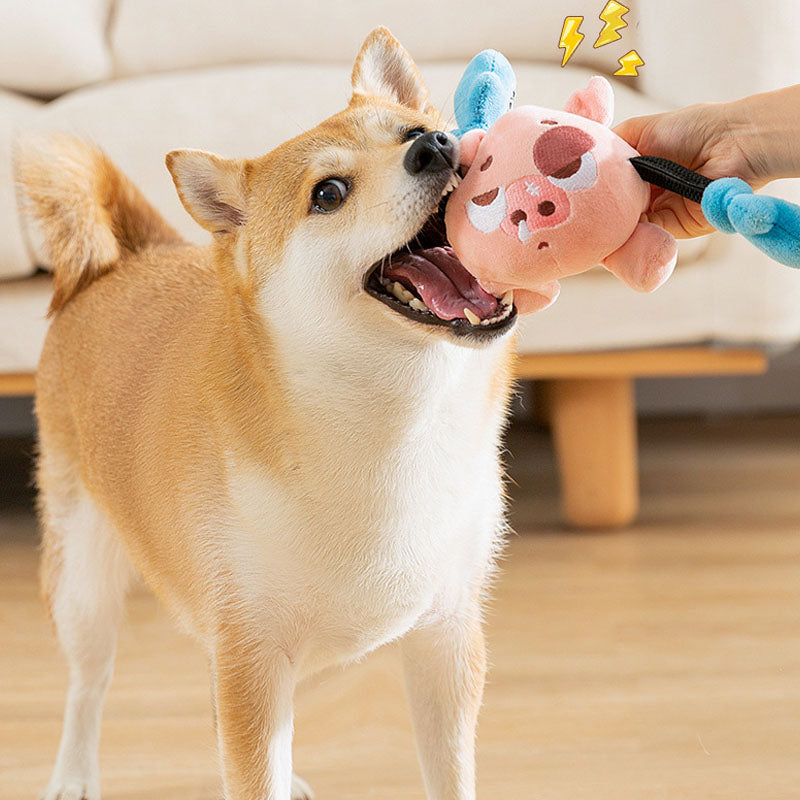 Chew-Proof Squeaky Pig Dog Toys For Small Dogs - Tug Play canrusupet