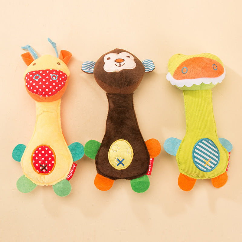 Chew-Proof Squeaky Dog Toys For Teething Dogs & Cats | Plush canrusupet