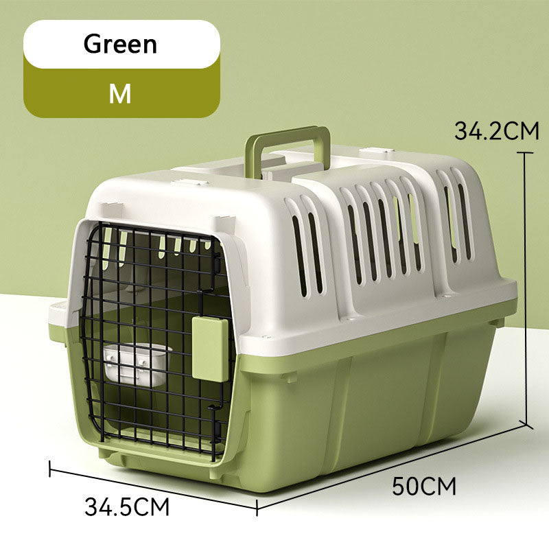 Outdoors Pet Carrier For Cats & Dogs - Portable Travel Crate canrusupet