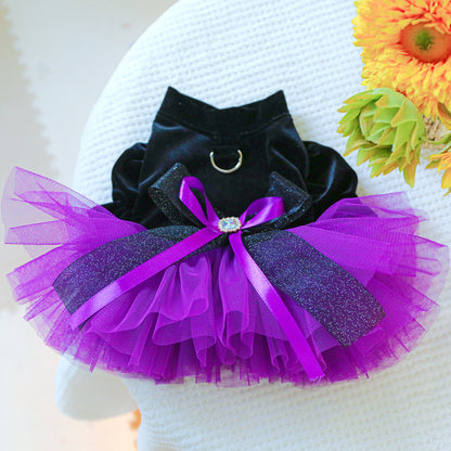 Dog Or Cat Clothes Little Witch Wedding Dress - canrusupet