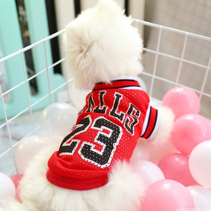 Dog Or Cat Clothes Basketball uniform With number - canrusupet