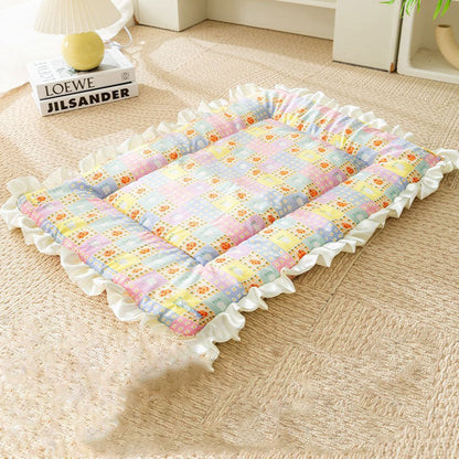 Cartoon Style Flannel Dog Blanket For Dogs Cats canrusupet