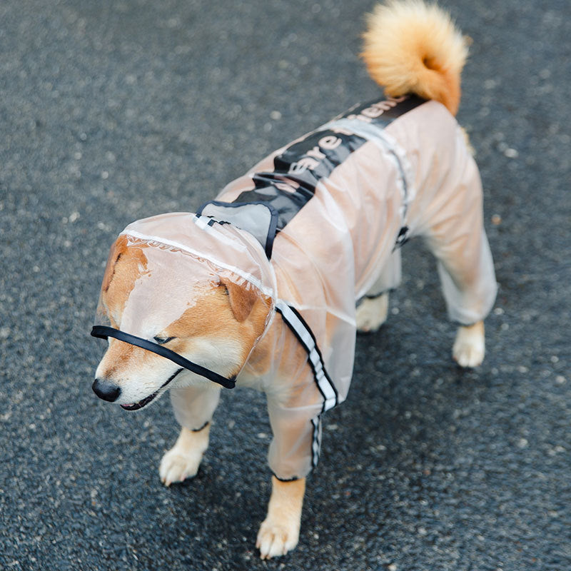 Dog Raincoat 4-Leg Waterproof Reflective For Small Dogs canrusupet