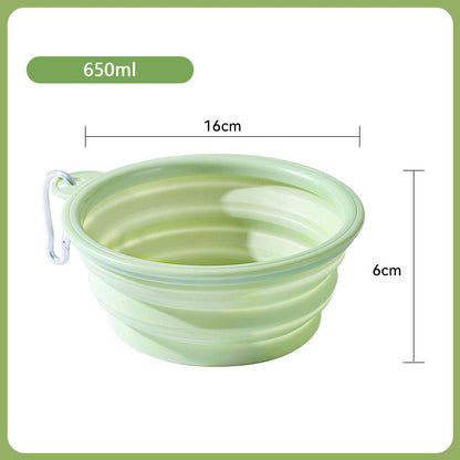 Folding Going Out To Drink Water Dog Bowl For Pet canrusupet