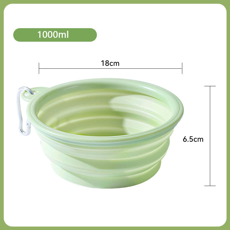 Folding Going Out To Drink Water Dog Bowl For Pet canrusupet