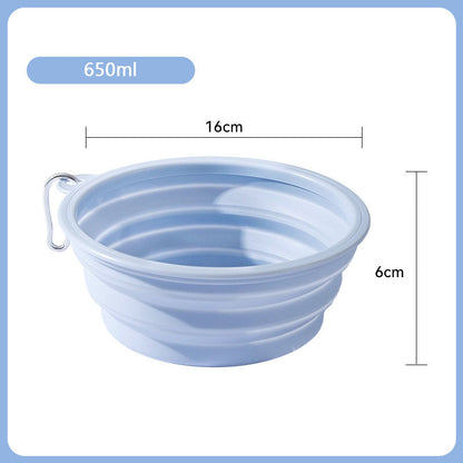 Folding Going Out To Drink Water Dog Bowl For Pet canrusupet