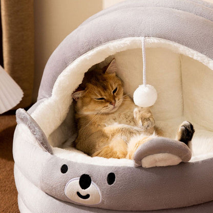 Cradle Style Semi Enclosed Dog Kennel For Small Dogs Cats canrusupet