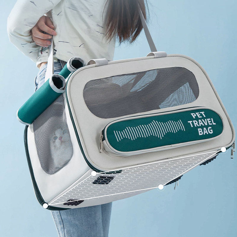 Pet Carrier Bag For Dogs - Cat & Dog Backpack For Car Travel canrusupet