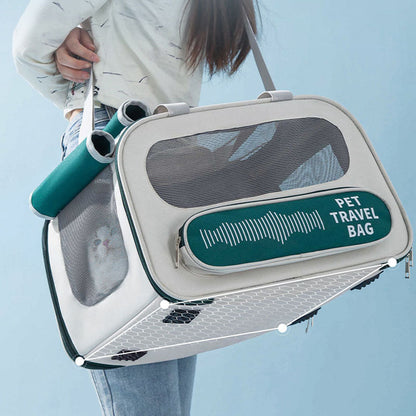 Pet Carrier Bag For Dogs - Cat & Dog Backpack For Car Travel canrusupet